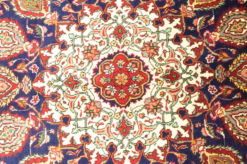 Tapis persan - Tabriz - 392 x 305 cm - bleu