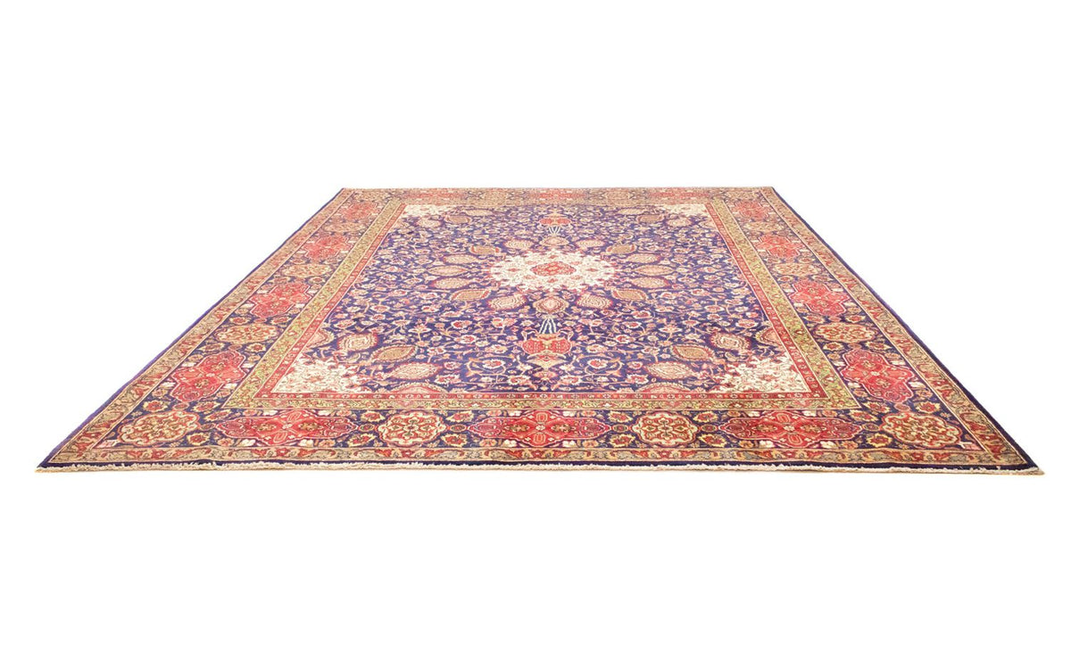 Tapis persan - Tabriz - 392 x 305 cm - bleu