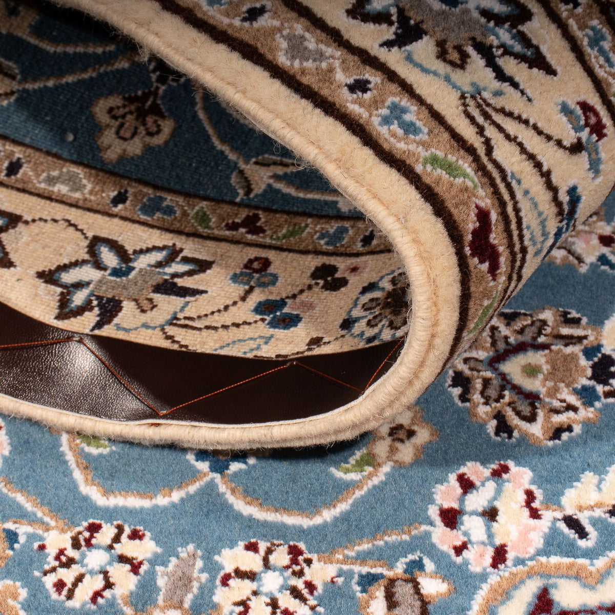 Tapis persan - Nain - Royal - 148 x 98 cm - bleu foncé