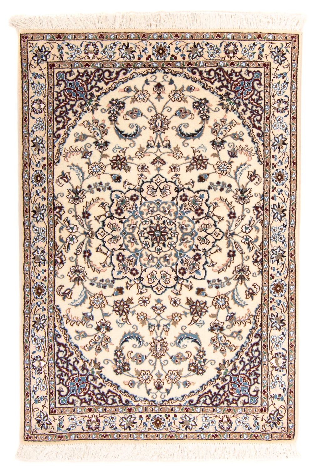 Tapis persan - Nain - Royal - 148 x 96 cm - beige