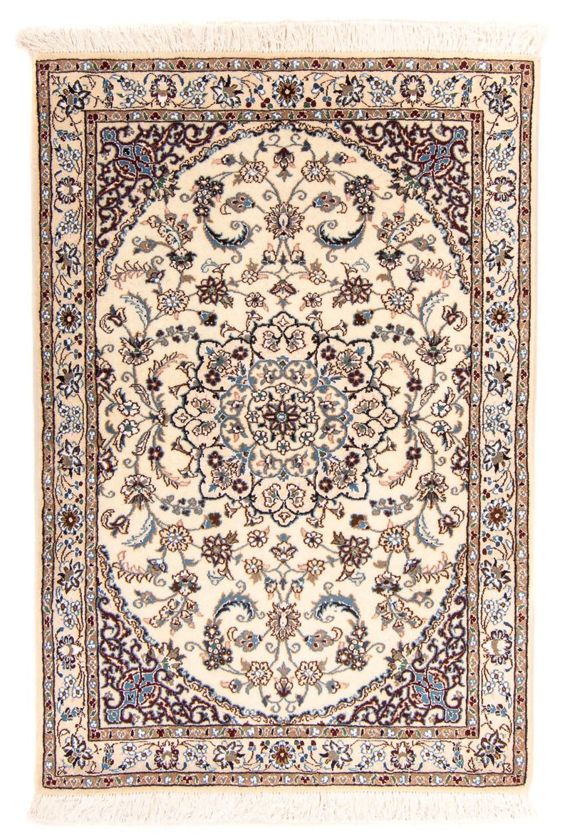 Tapis persan - Nain - Royal - 148 x 96 cm - beige