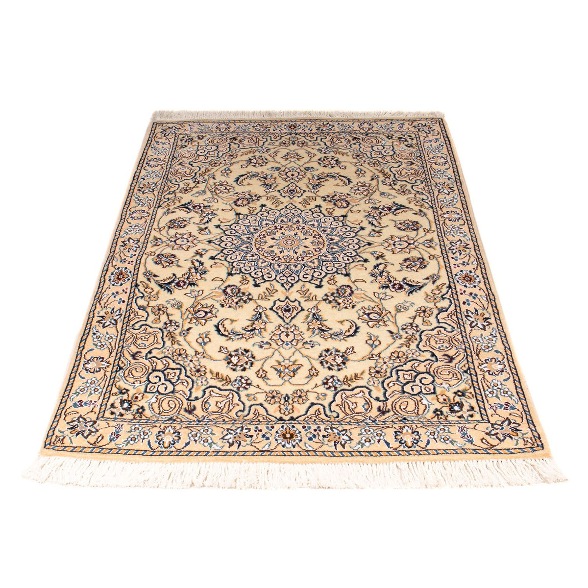 Tapis persan - Nain - Royal - 147 x 86 cm - beige