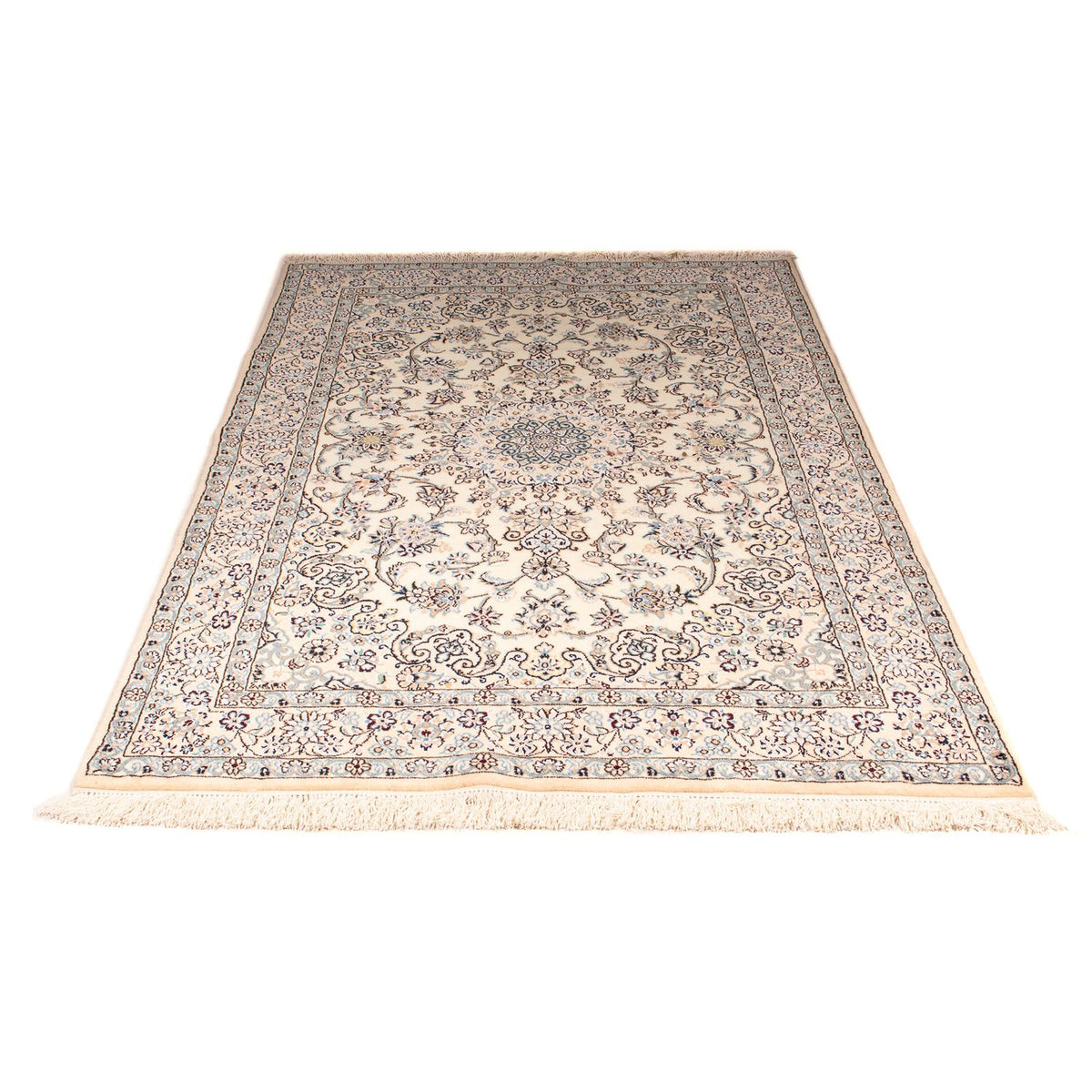 Tapis persan - Nain - Royal - 207 x 128 cm - beige