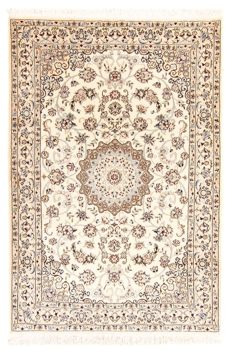 Tapis persan - Nain - Royal - 204 x 135 cm - beige