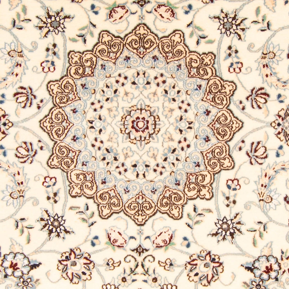 Tapis persan - Nain - Royal - 204 x 135 cm - beige