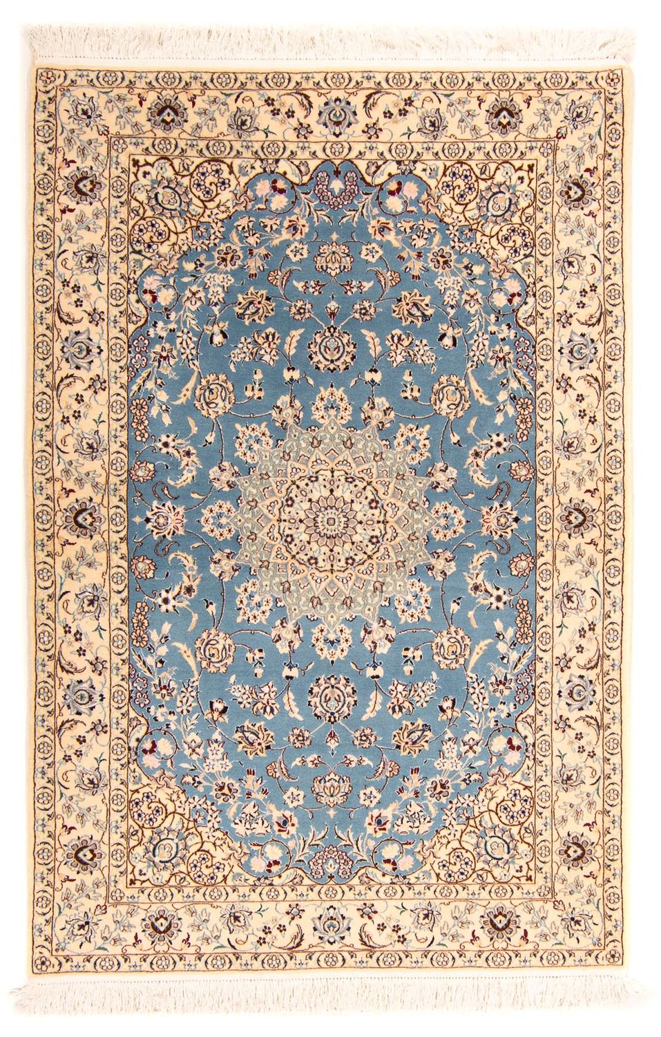 Tapis persan - Nain - Premium - 178 x 120 cm - bleu clair