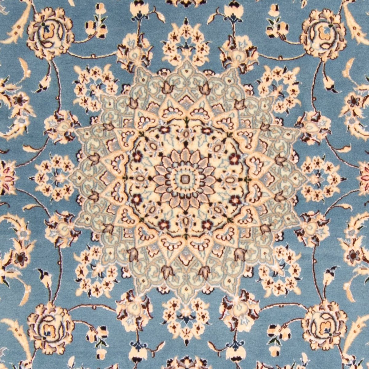 Tapis persan - Nain - Premium - 178 x 120 cm - bleu clair