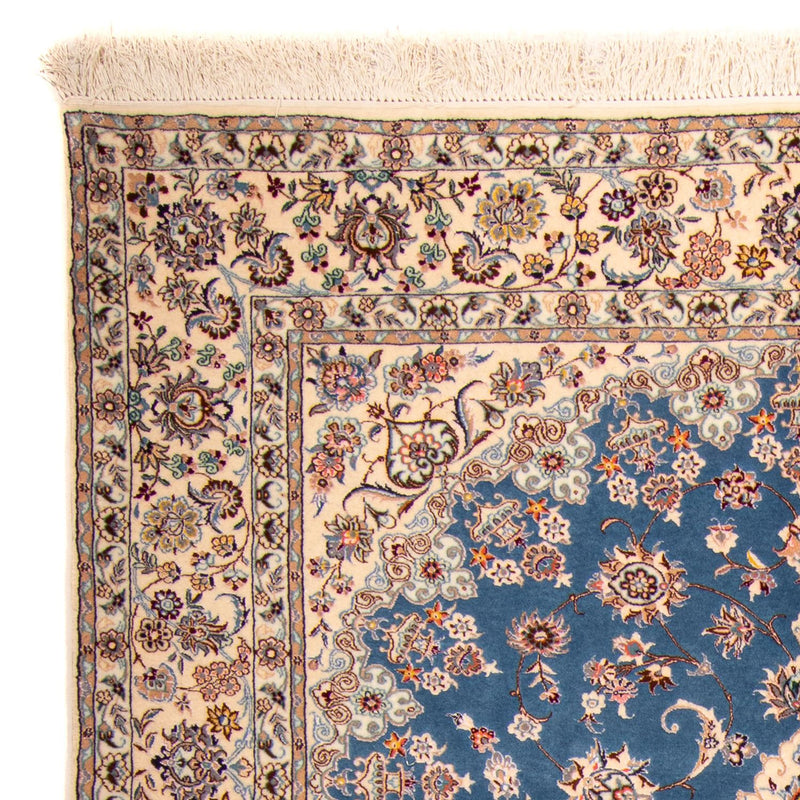 Tapis persan - Nain - Premium - 233 x 156 cm - bleu foncé