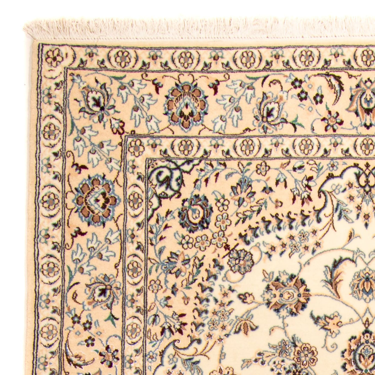 Tapis persan - Nain - Royal - 253 x 148 cm - beige