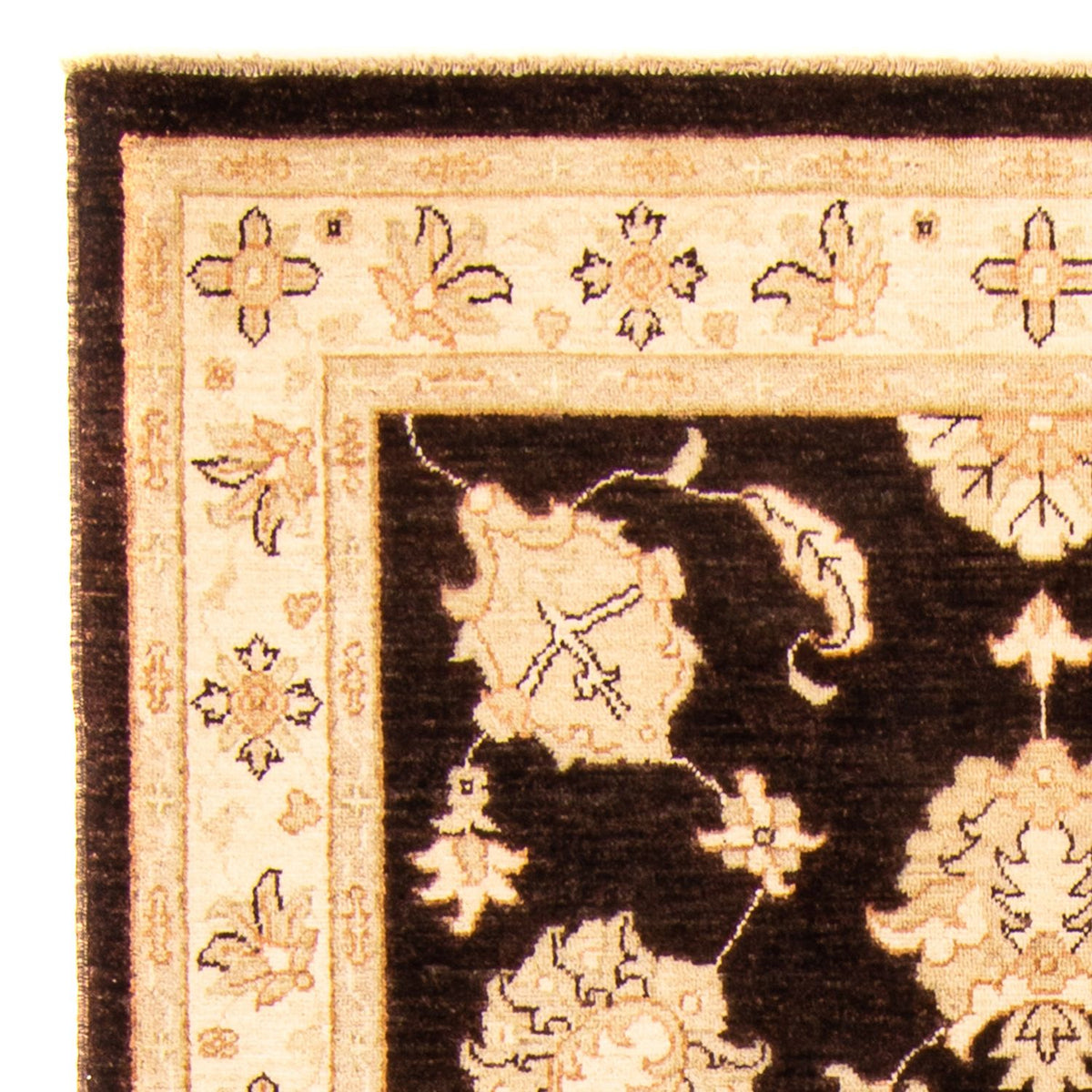 Tapis Ziegler - 200 x 123 cm - marron foncé