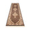 Tapis de couloir Tapis persan - Tabriz - 353 x 79 cm - bleu foncé