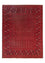 Tapis afghan - Boukhara - 390 x 292 cm - rouge foncé
