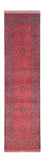 Tapis de couloir Tapis afghan - Kunduz - 297 x 74 cm - rouge
