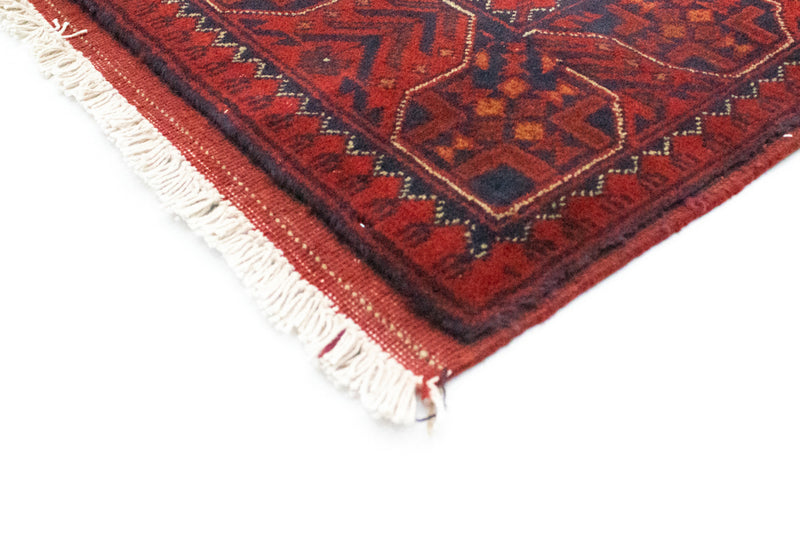 Tapis afghan - Kunduz - 195 x 154 cm - rouge