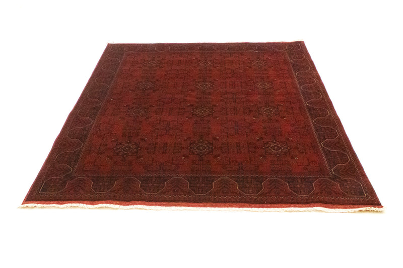 Tapis afghan - Kunduz - 195 x 154 cm - rouge