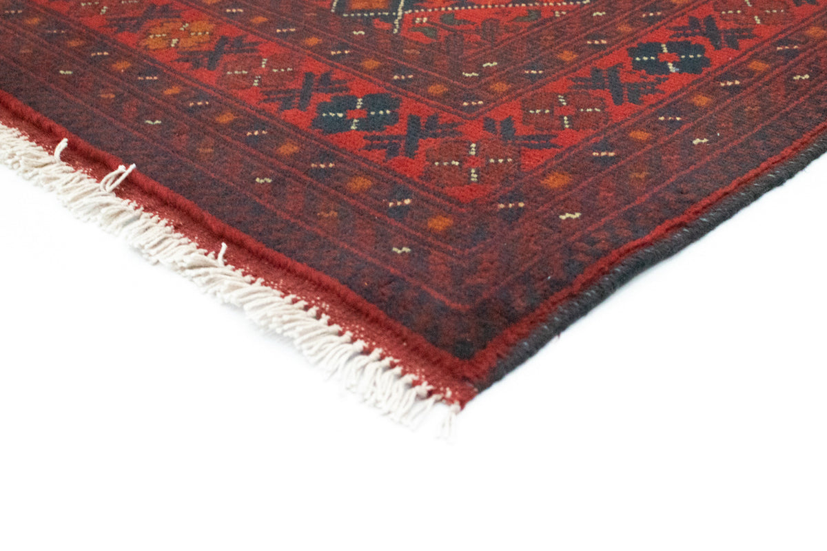 Tapis afghan - Kunduz - 146 x 99 cm - rouge