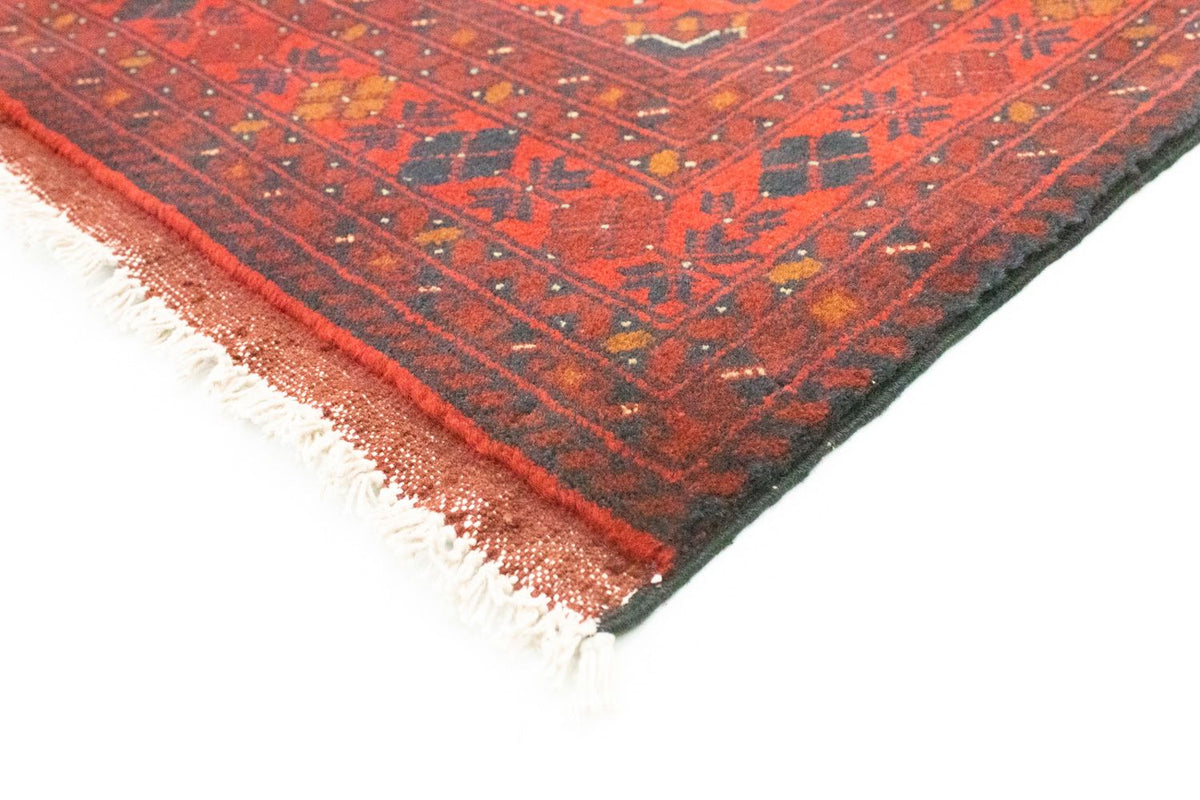 Tapis afghan - Kunduz - 142 x 103 cm - rouge