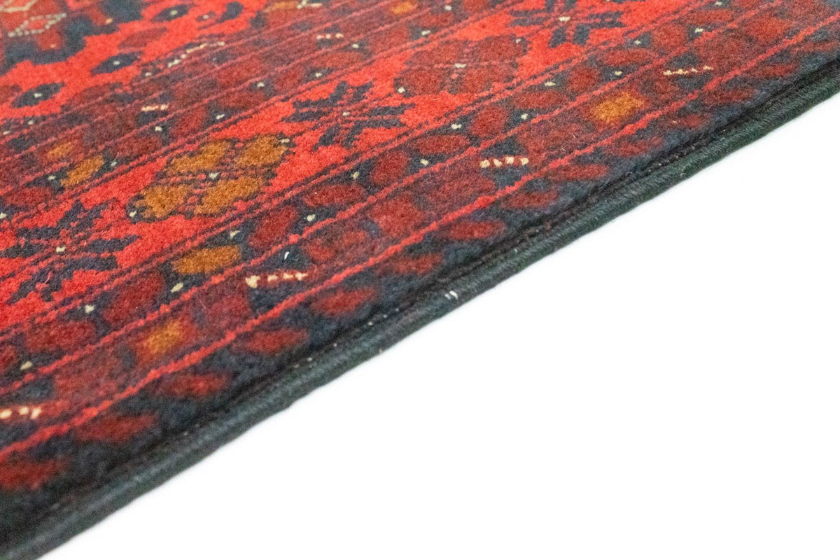 Tapis afghan - Kunduz - 142 x 103 cm - rouge