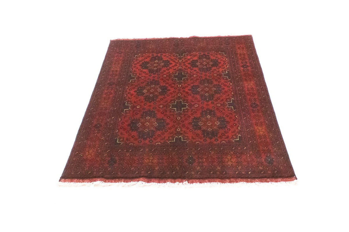 Tapis afghan - Kunduz - 142 x 103 cm - rouge