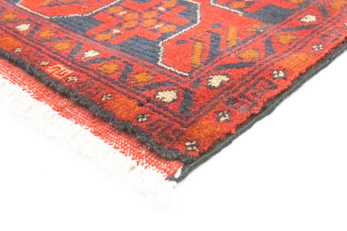 Tapis afghan - Kunduz - 154 x 100 cm - rouge