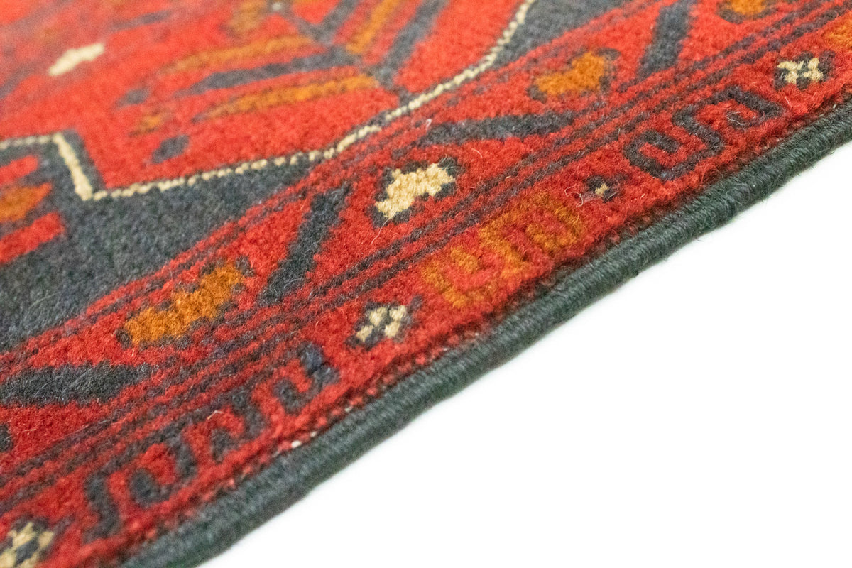 Tapis afghan - Kunduz - 154 x 100 cm - rouge