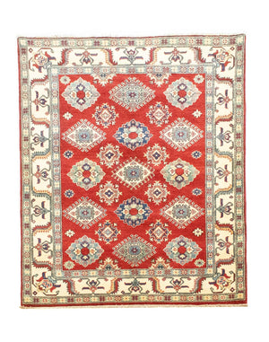 Tapis Ziegler - Kazak - 199 x 146 cm - rouge foncé