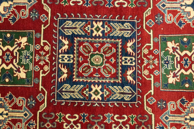 Tapis Ziegler - Kazak - 212 x 146 cm - rouge foncé