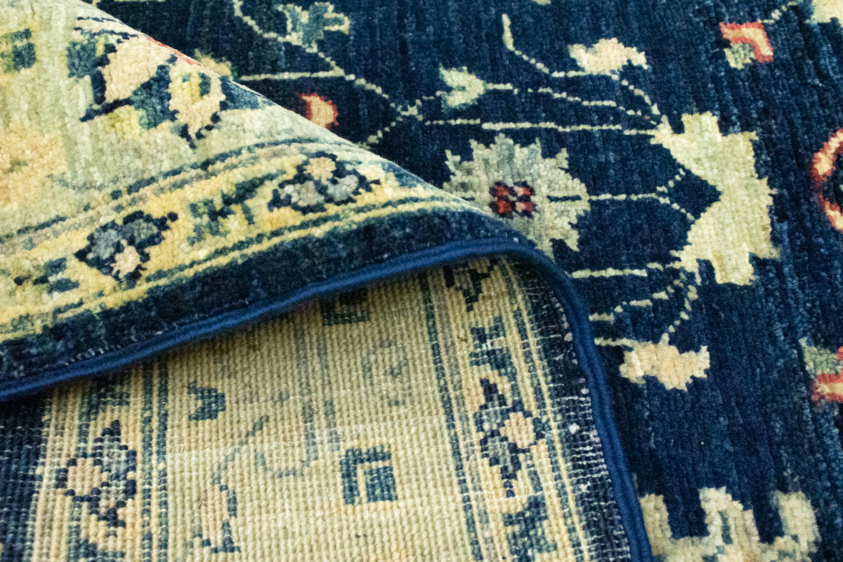 Tapis Ziegler - 149 x 100 cm - bleu foncé