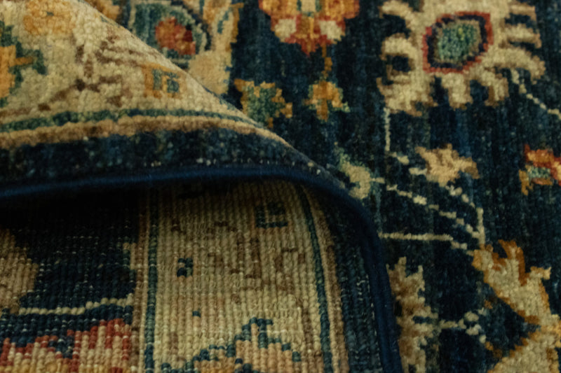 Tapis Ziegler - 84 x 62 cm - bleu foncé