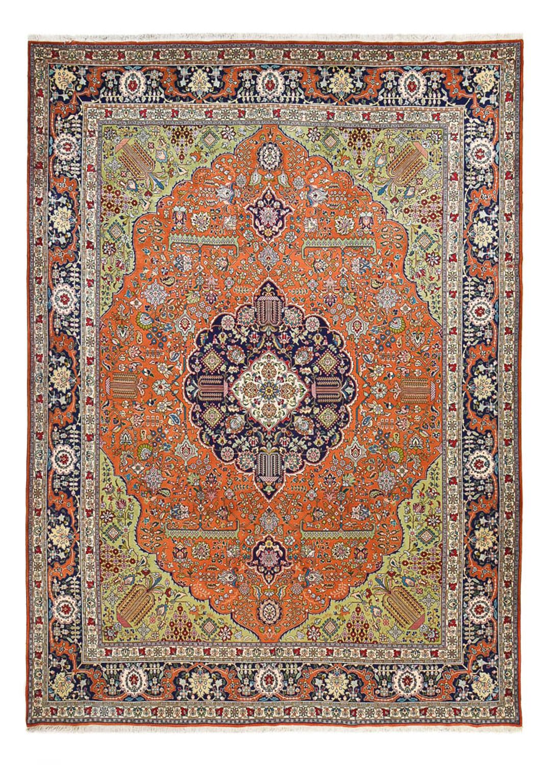 Tapis persan - Tabriz - Royal - 408 x 293 cm - orange