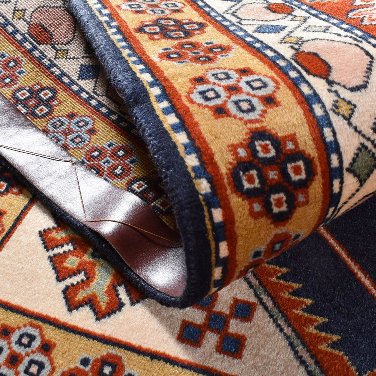Tapis persan - Nomadic - 197 x 136 cm - bleu foncé