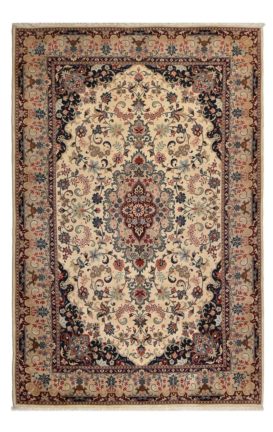 Tapis persan - Keshan - 302 x 197 cm - beige