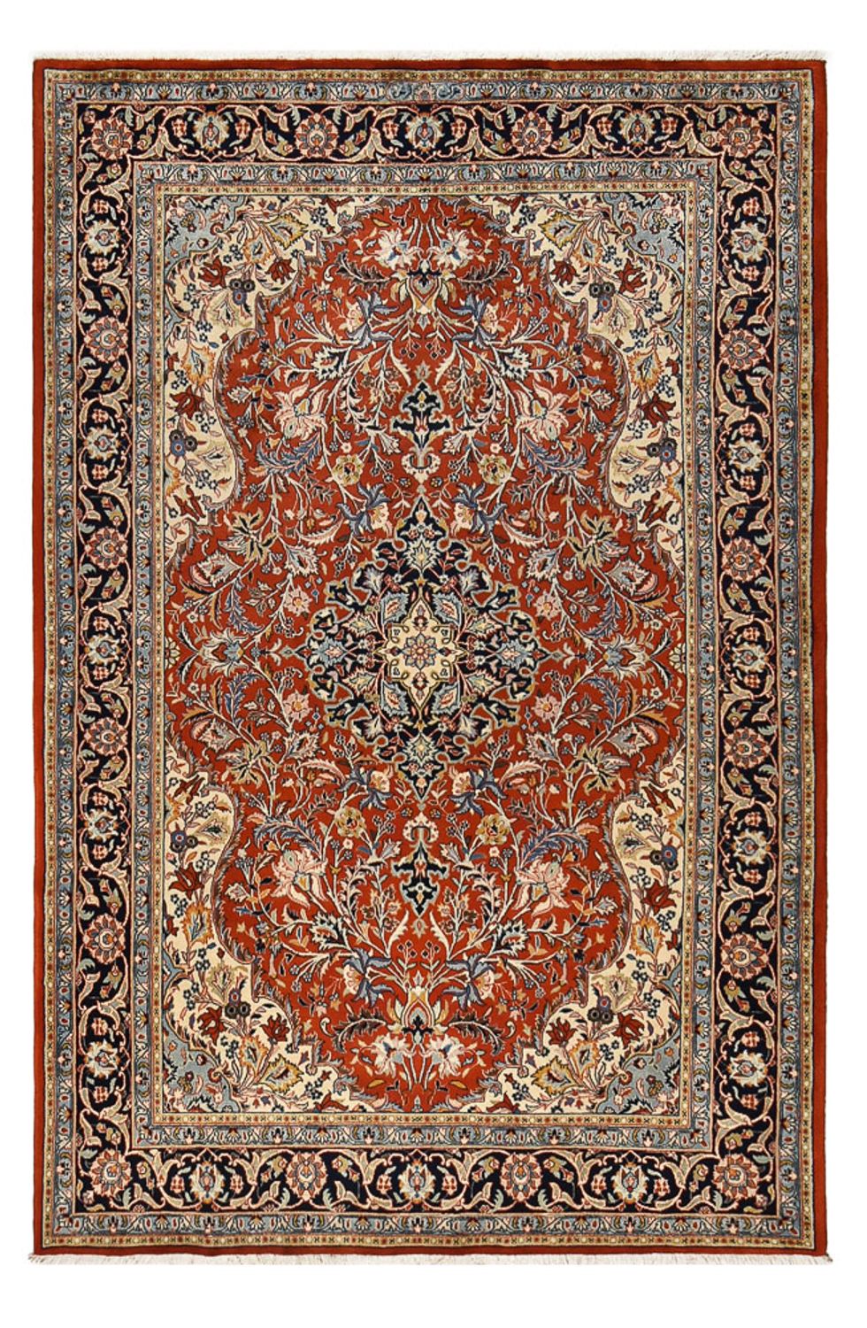 Tapis persan - Classique - 292 x 196 cm - rouge foncé