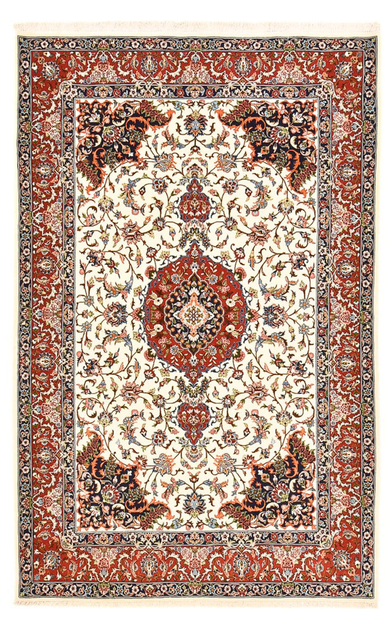 Tapis persan - Ghom - Royal - 216 x 140 cm - crème