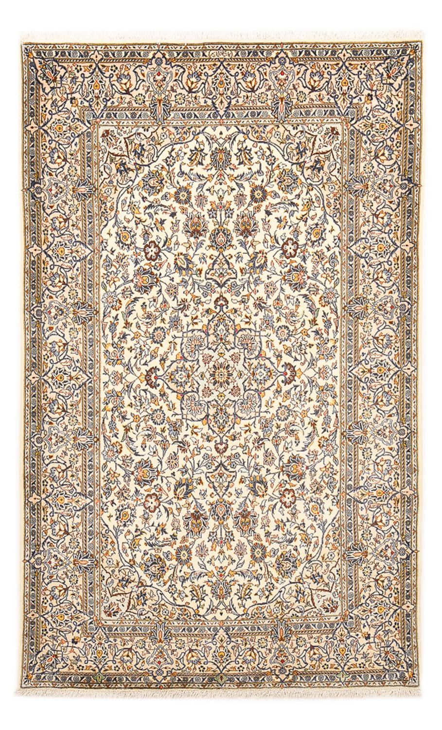 Tapis persan - Keshan - 217 x 138 cm - crème