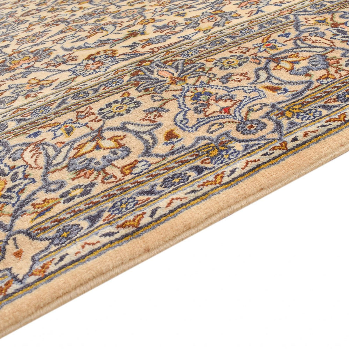 Tapis persan - Keshan - 217 x 138 cm - crème