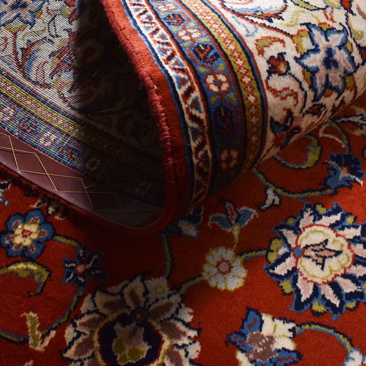 Tapis persan - Classique - 289 x 194 cm - rouge foncé