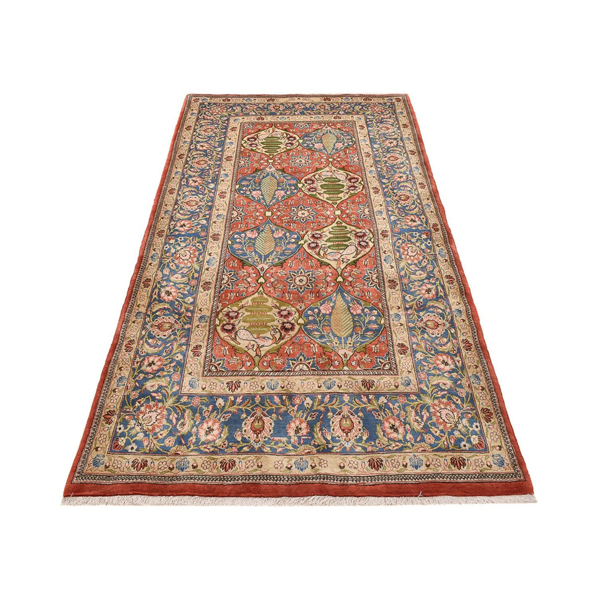 Tapis de couloir Tapis persan - Keshan - 282 x 145 cm - multicolore