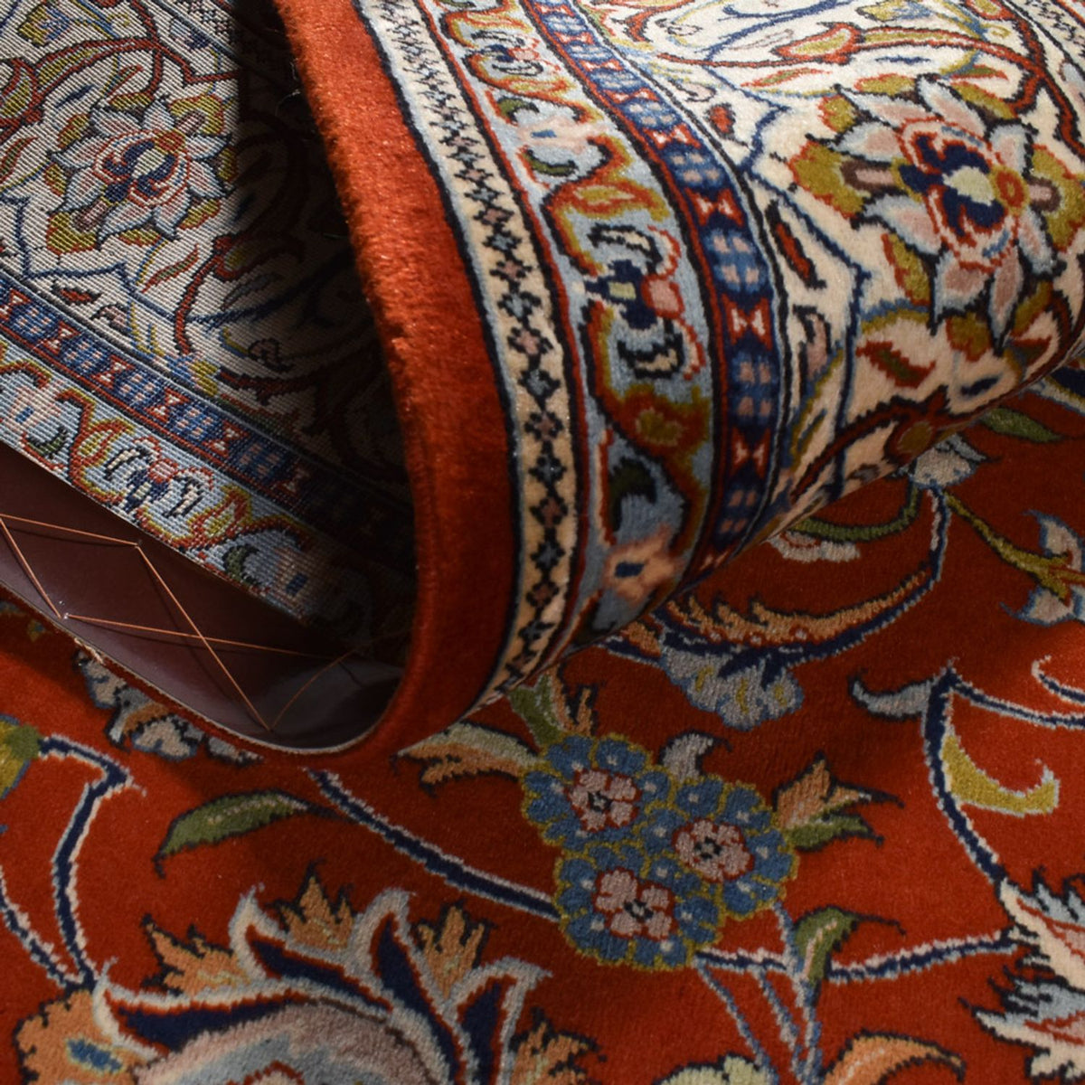 Tapis persan - Classique - 293 x 207 cm - rouge foncé