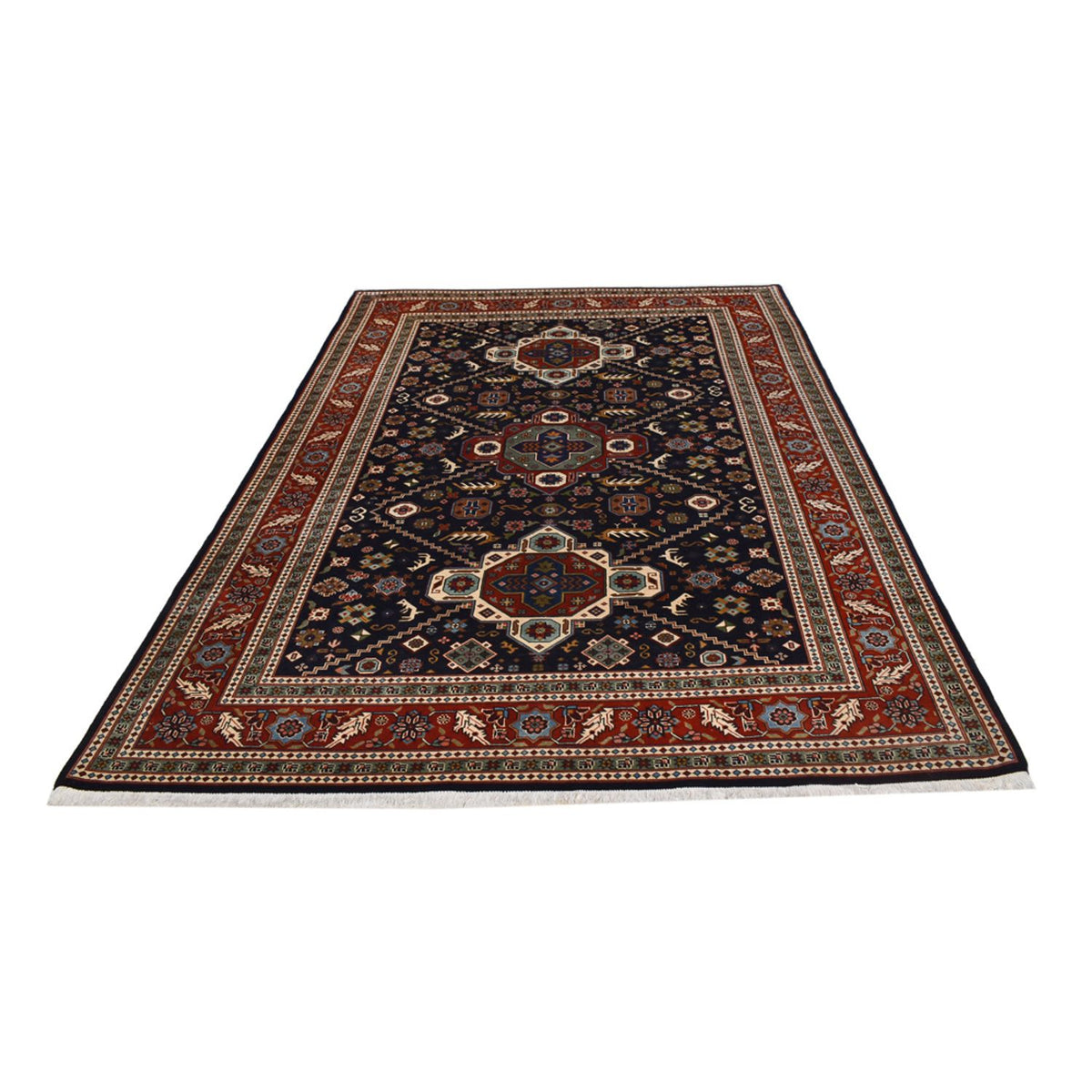 Tapis persan - Nomadic - 290 x 196 cm - rouge