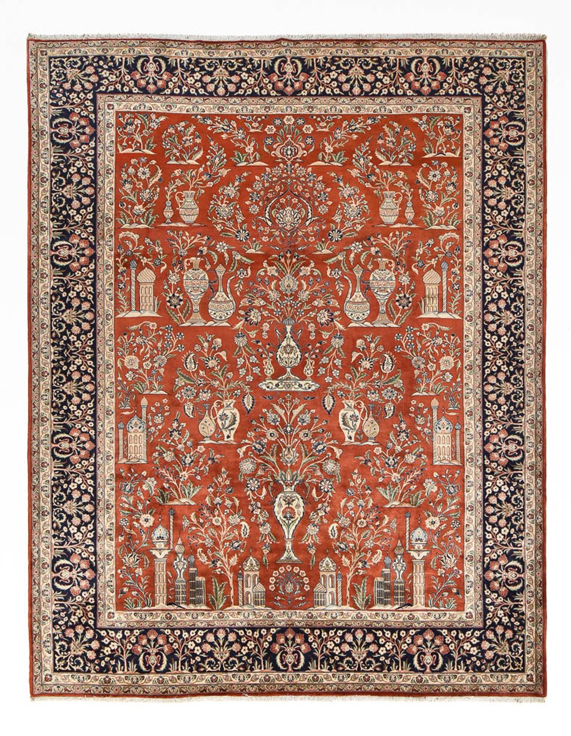 Tapis persan - Classique - Royal - 397 x 300 cm - rouge