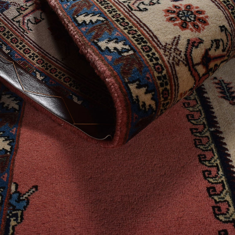 Tapis persan - Nomadic - 280 x 197 cm - rouge clair