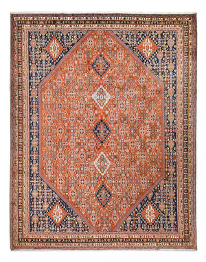 Tapis Gabbeh - Persan Kashkuli - 380 x 294 cm - rouille