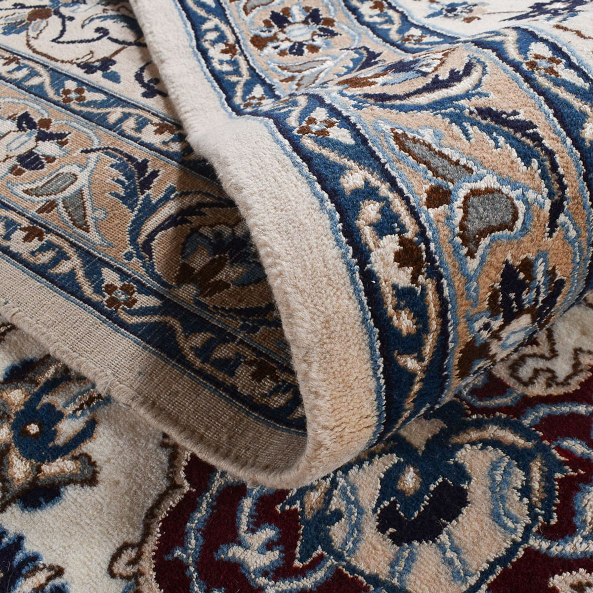 Tapis persan - Nain - Royal - 626 x 390 cm - gris