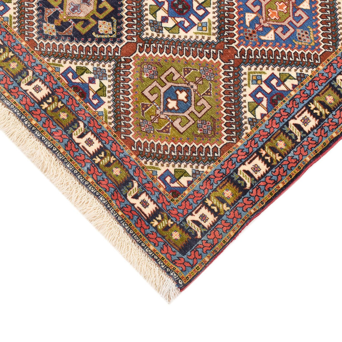 Tapis Gabbeh - Persan Kashkuli - 144 x 97 cm - multicolore