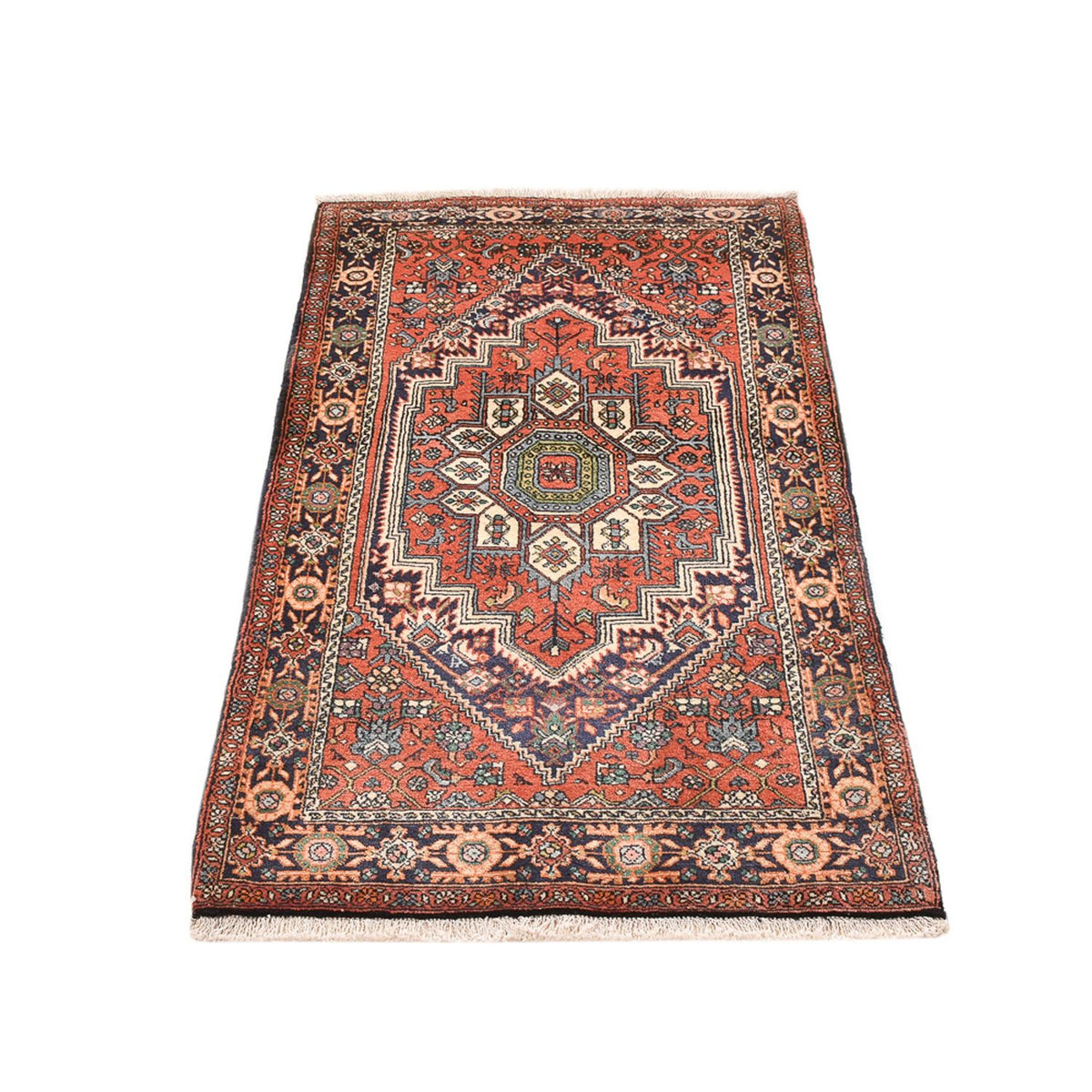 Tapis persan - Nomadic - 135 x 75 cm - terracotta