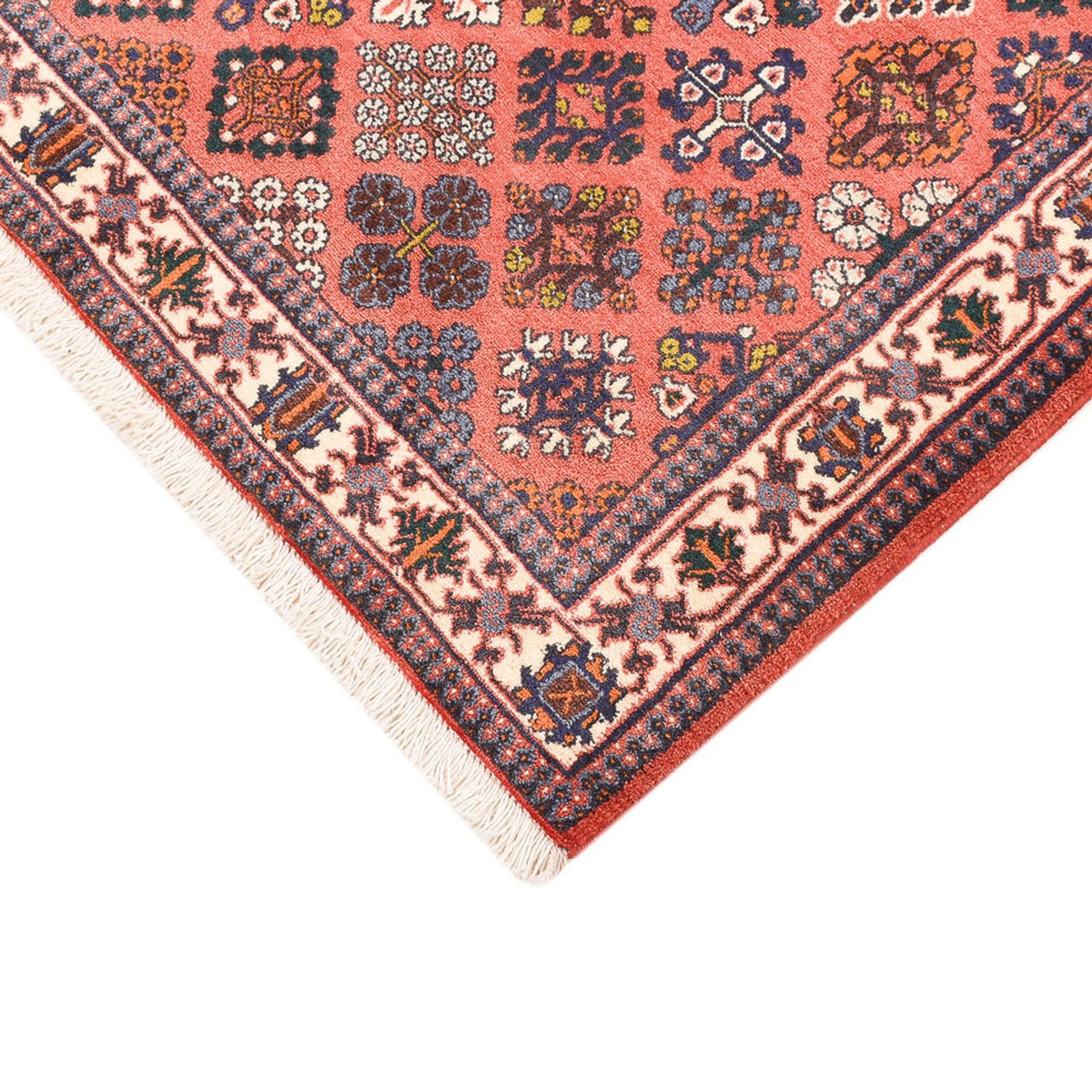 Tapis persan - Nomadic - 154 x 114 cm - rouge clair