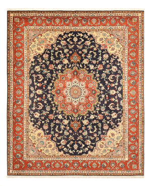 Tapis persan - Tabriz - Royal - 255 x 205 cm - bleu foncé