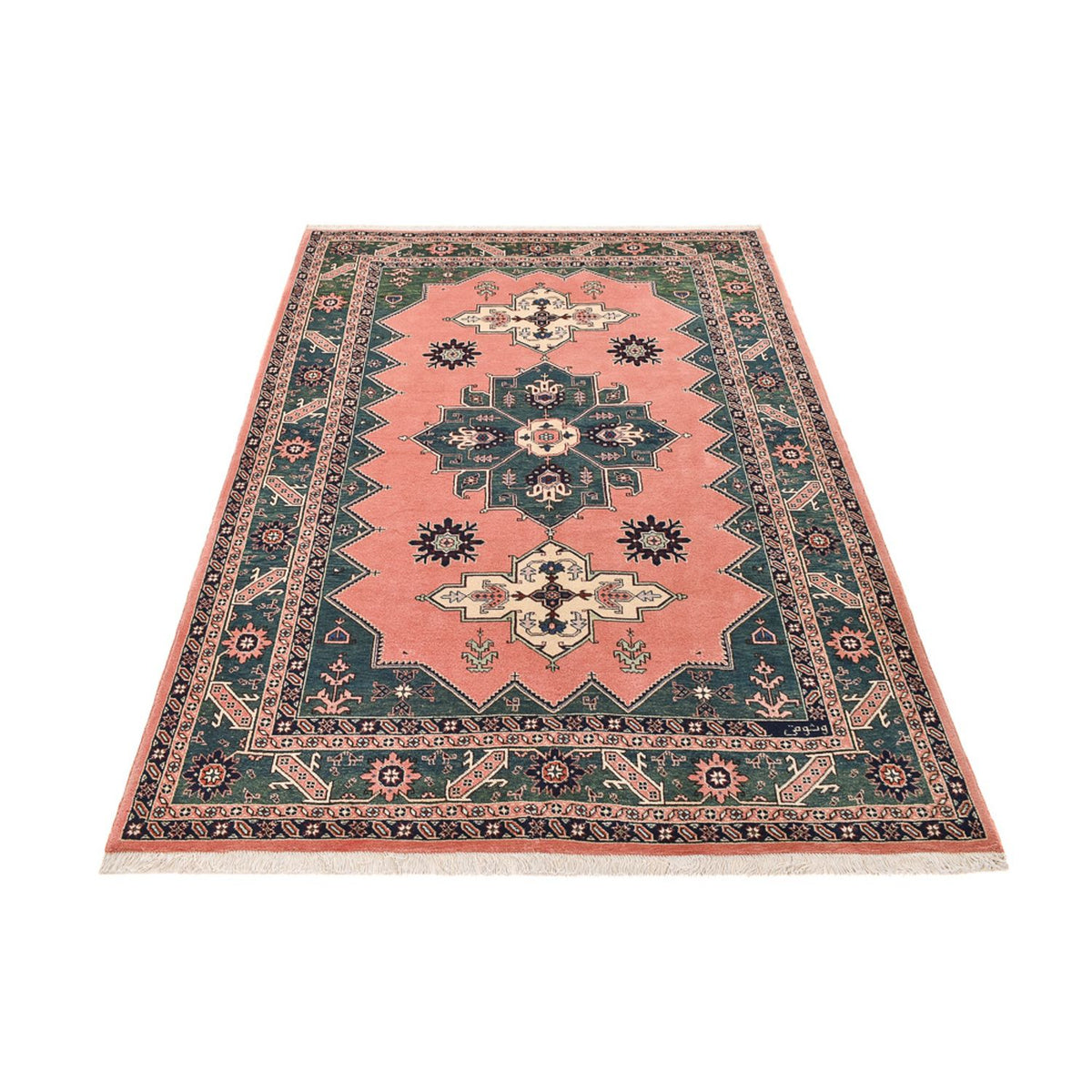 Tapis persan - Nomadic - 248 x 174 cm - rouge clair