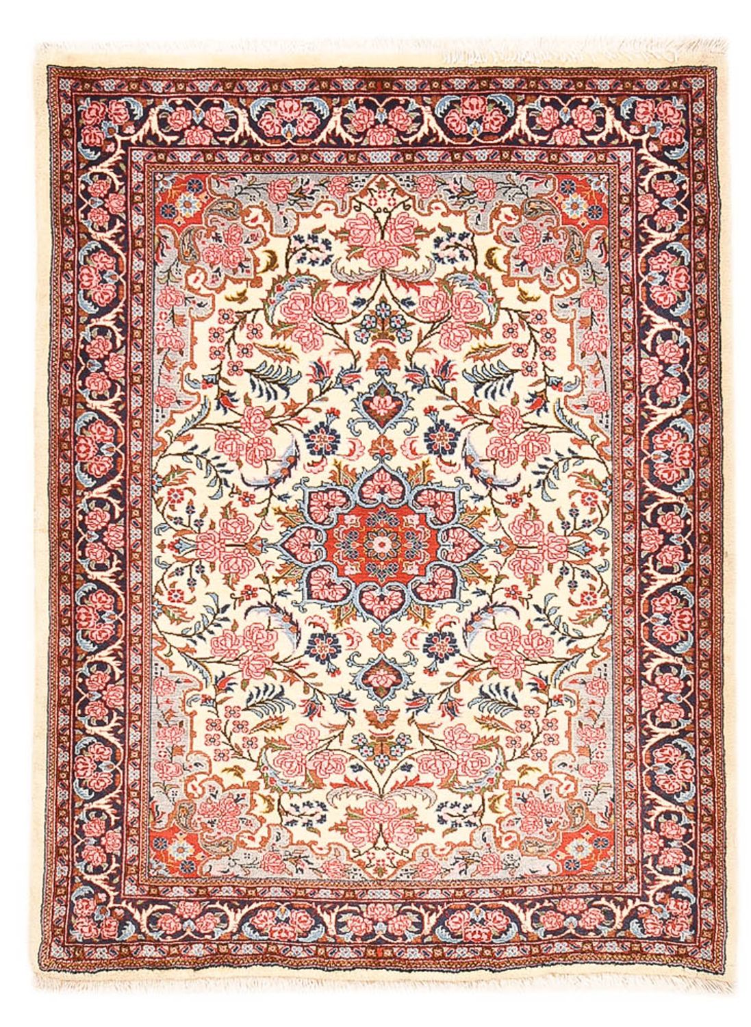 Tapis persan - Nomadic - 164 x 120 cm - rose